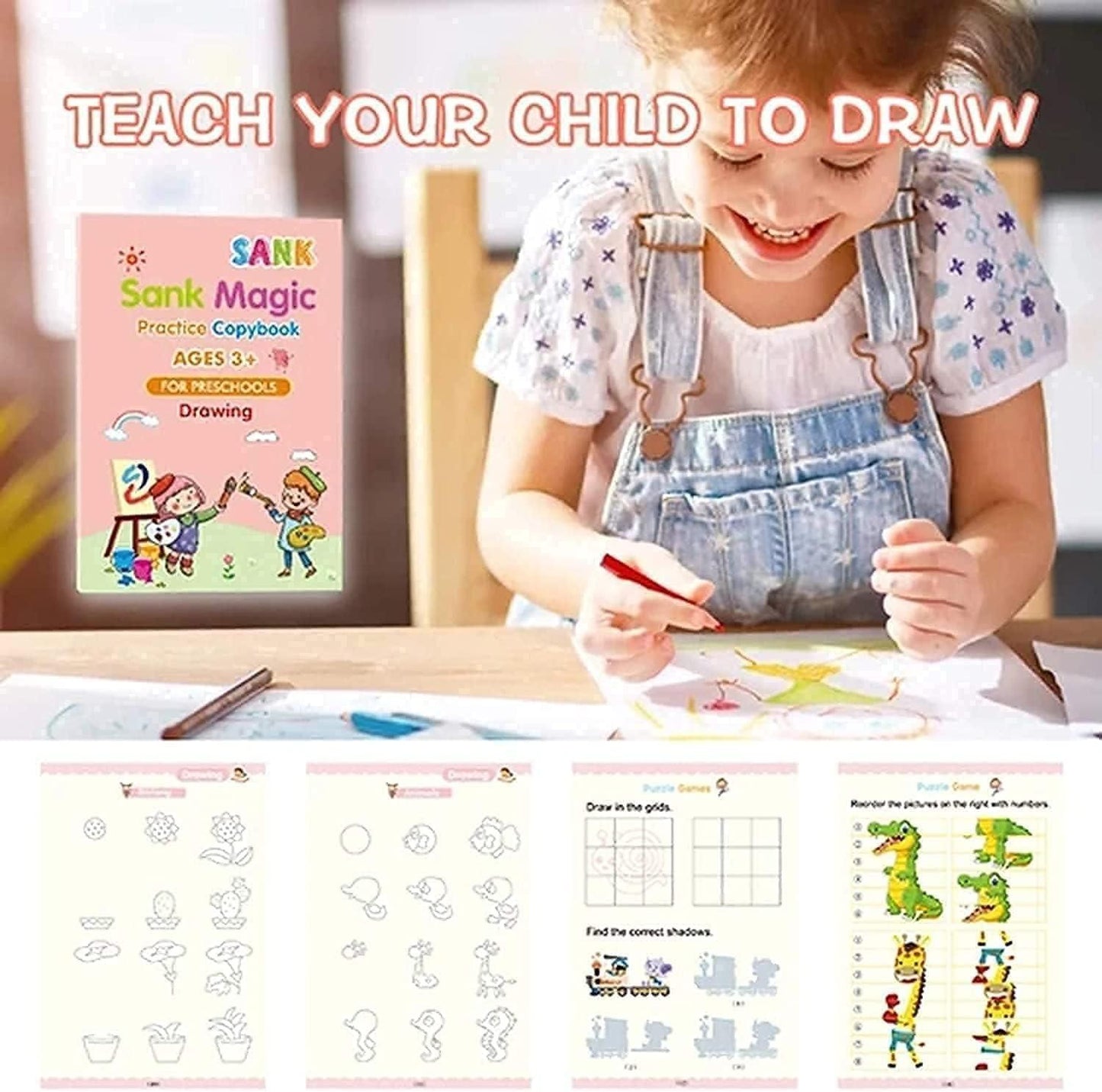 Magic Practice Copybook™ – Reusable Handwriting Workbook for Kids